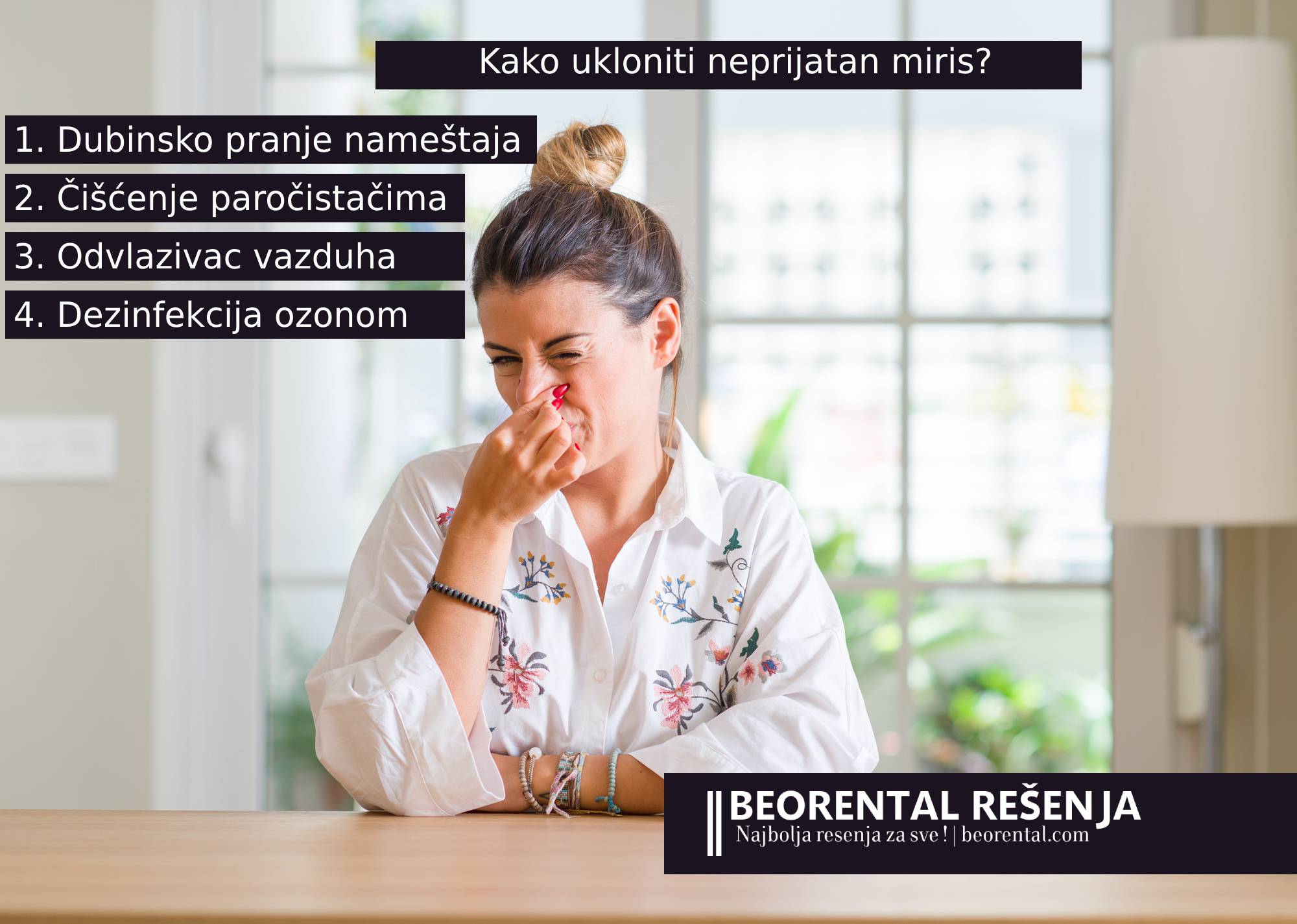 Kako ukloniti neprijatan miris? - Beorental Iznajmljivanje resenja Beograd